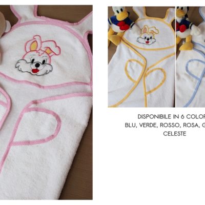 Newborn baby terry bathrobe embroidered customizable