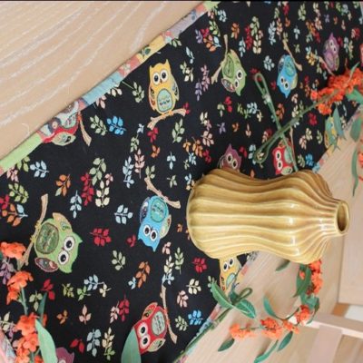 gobelin tablecloth tablecloth fabric design tailored black owl